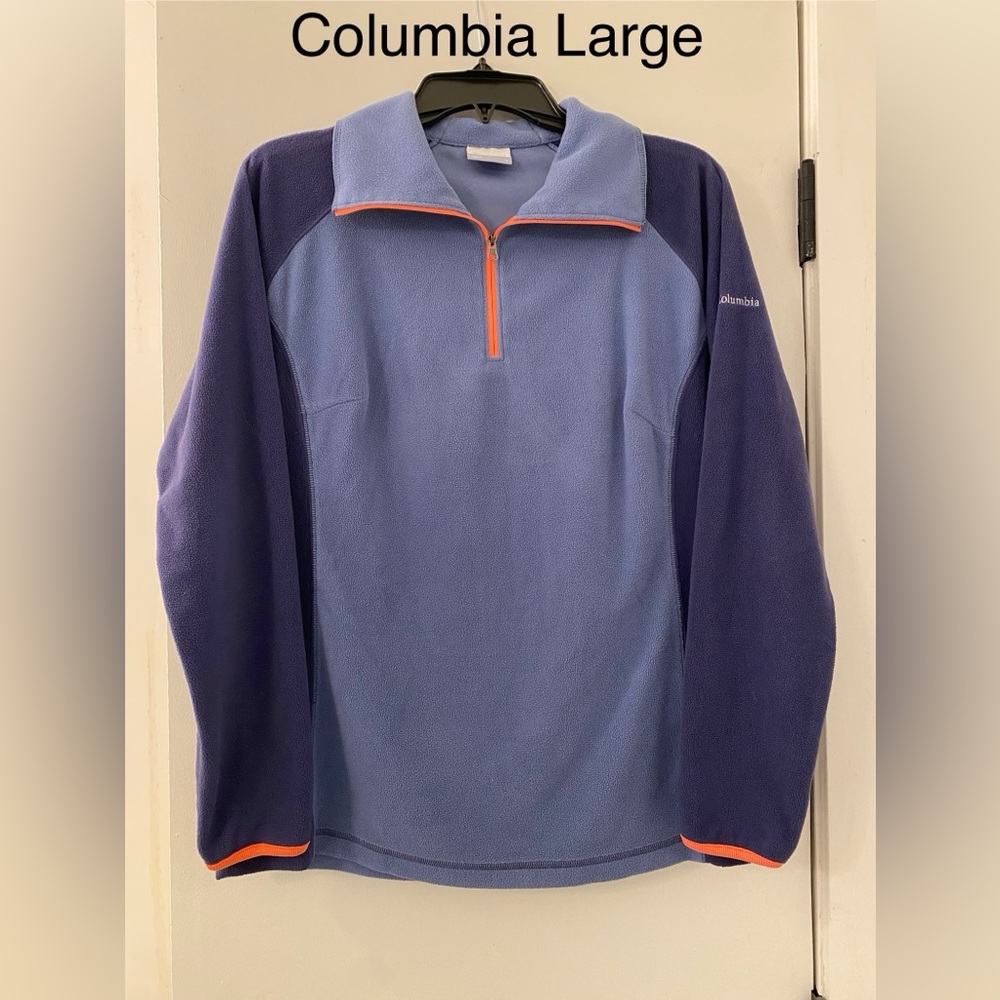Columbia Purple Fleece with Pink Quarter Zip